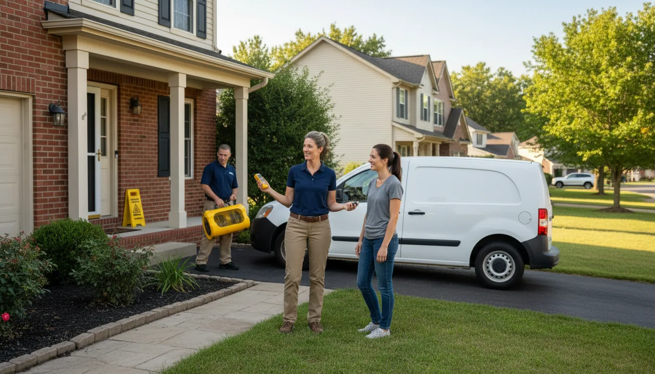 Water restoration image for Dehumidification And Cleanup Services in Mechanic Falls, ME